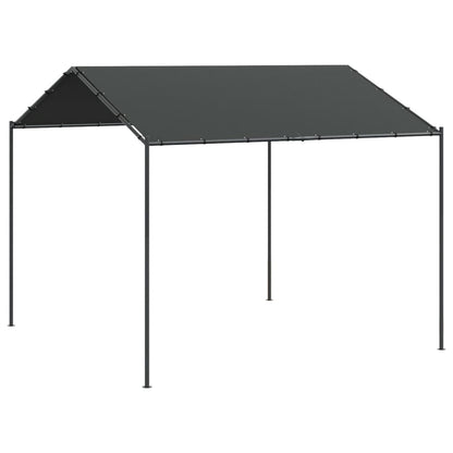 Gartenpavillon Anthrazit 3X3 M Stahl Und Stoff