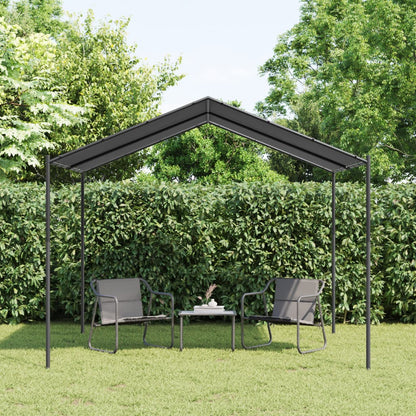 Gartenpavillon Anthrazit 3X3 M Stahl Und Stoff