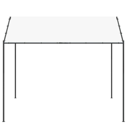 Pavillon 4 X 4 X 2,6 M Weiß Stahl Und Polyester 180 Gsm