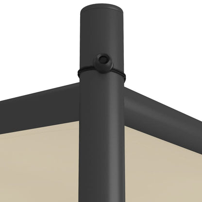Pavillon Beige 3X3 M 180 G/M² Stoff Und Stahl