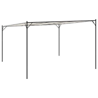 Pavillon Weiß 4X4 M 180 G/M² Stoff Und Stahl