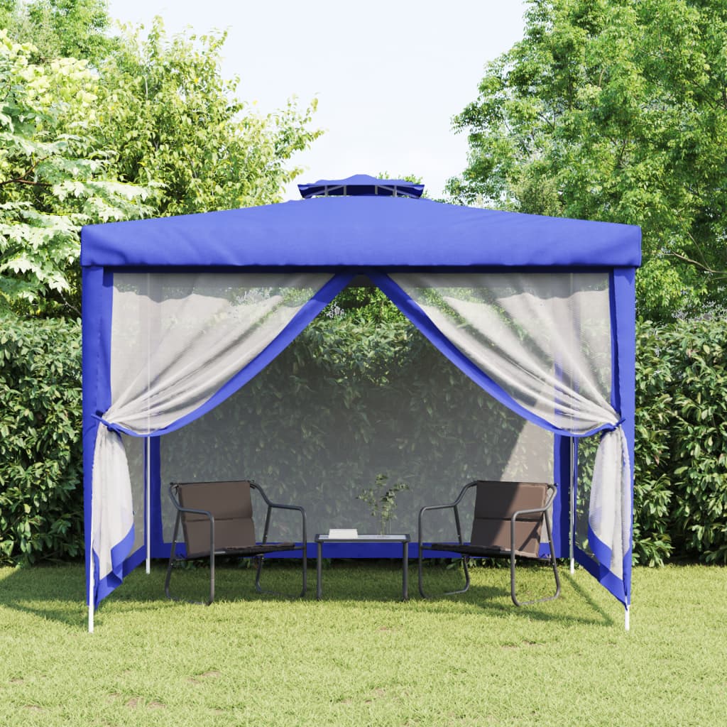 Pavillon Mit Doppeldach 3X3X2,68 M Stoff