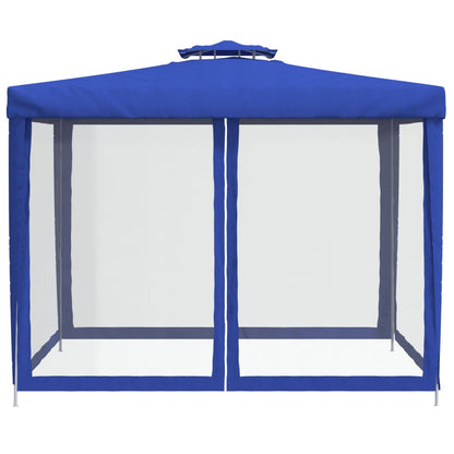 Pavillon Mit Doppeldach 3X3X2,68 M Stoff