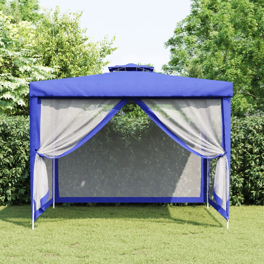 Pavillon Mit Doppeldach 3X3X2,68 M Stoff