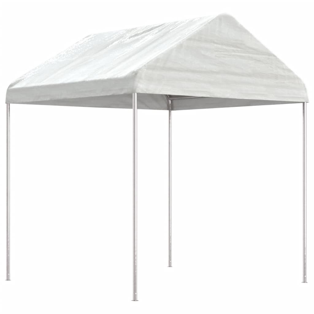Pavillon Mit Dach Weiß 2,28X2,23X2,69 M Polyethylen