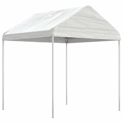 Pavillon Mit Dach Weiß 2,28X2,23X2,69 M Polyethylen