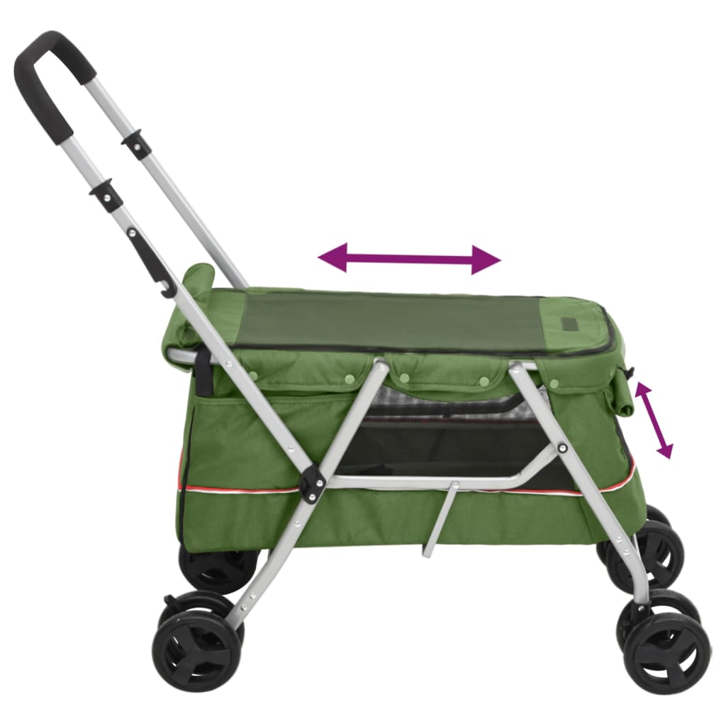 Hundewagen Faltbar 100X49X96 Cm Leinenstoff
