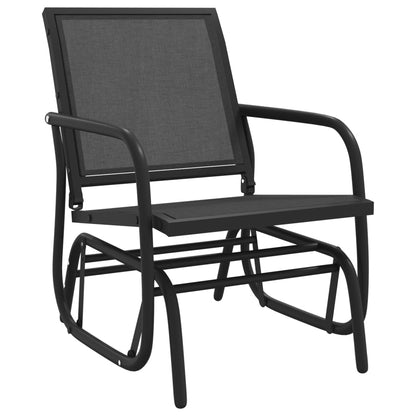 Garten-Schaukelstühle 2 Stk. 61X76X87Cm Textilene Stahl
