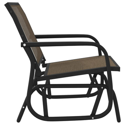 Garten-Schaukelstühle 2 Stk. 61X76X87 Cm Textilene Stahl