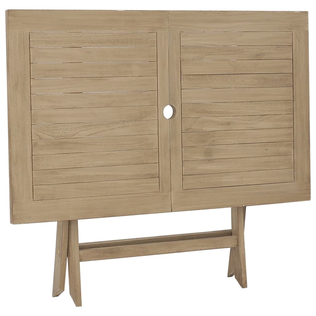 Gartentisch Klappbar 120X70X75 Cm Massivholz Teak