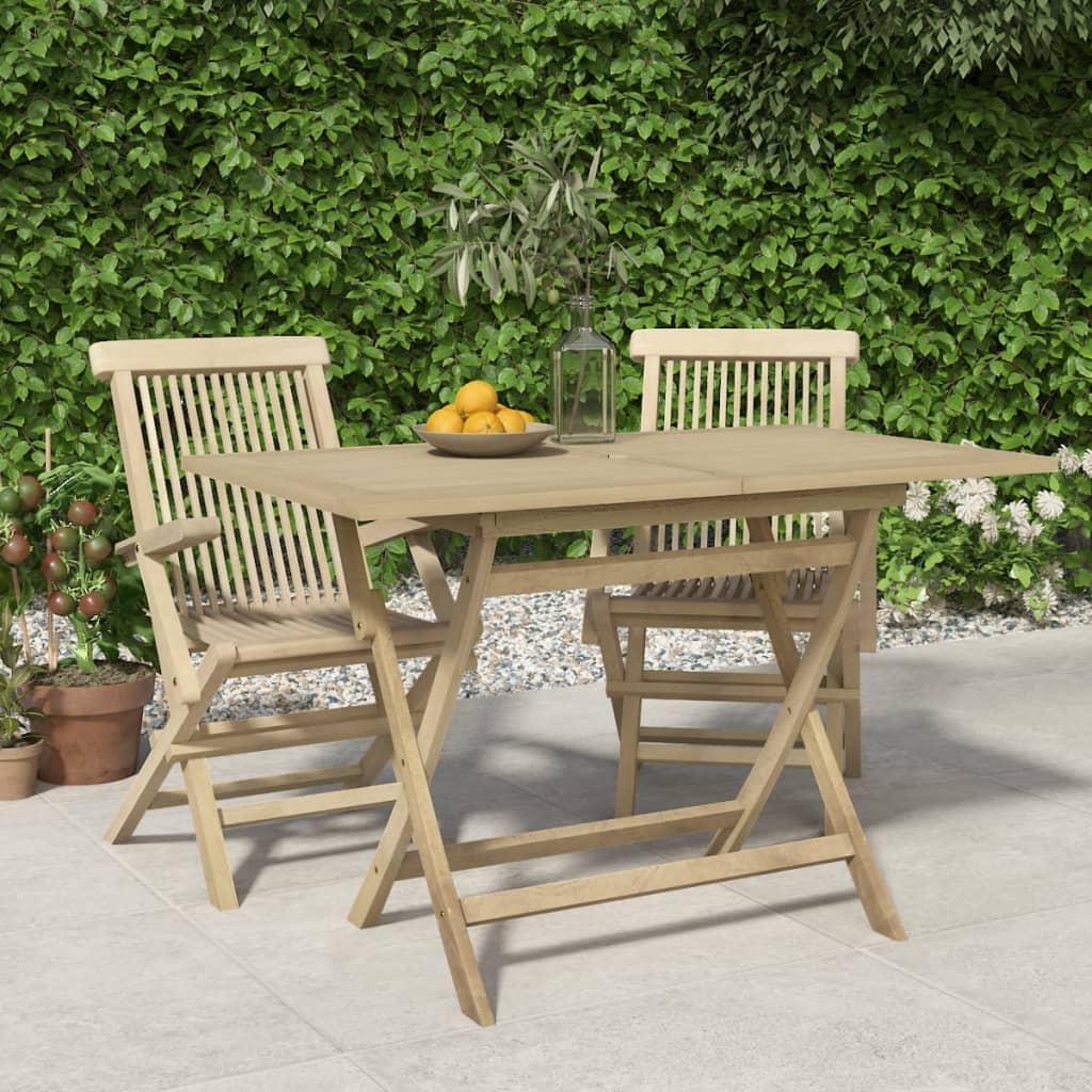 Gartentisch Klappbar 120X70X75 Cm Massivholz Teak