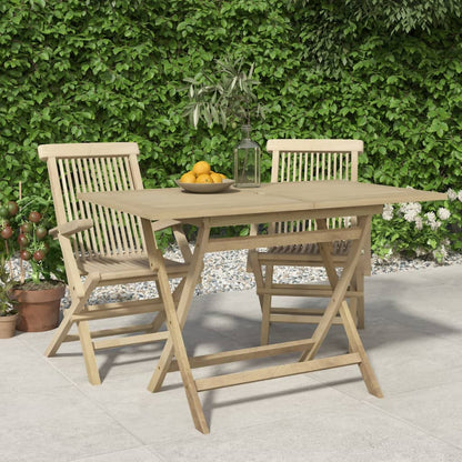 Gartentisch Klappbar 120X70X75 Cm Massivholz Teak