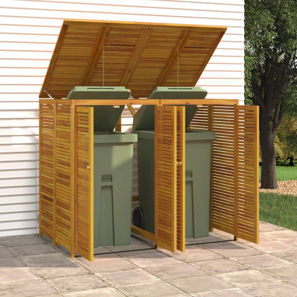 Mülltonnenbox Für 280X89X117 Cm Massivholz Akazie