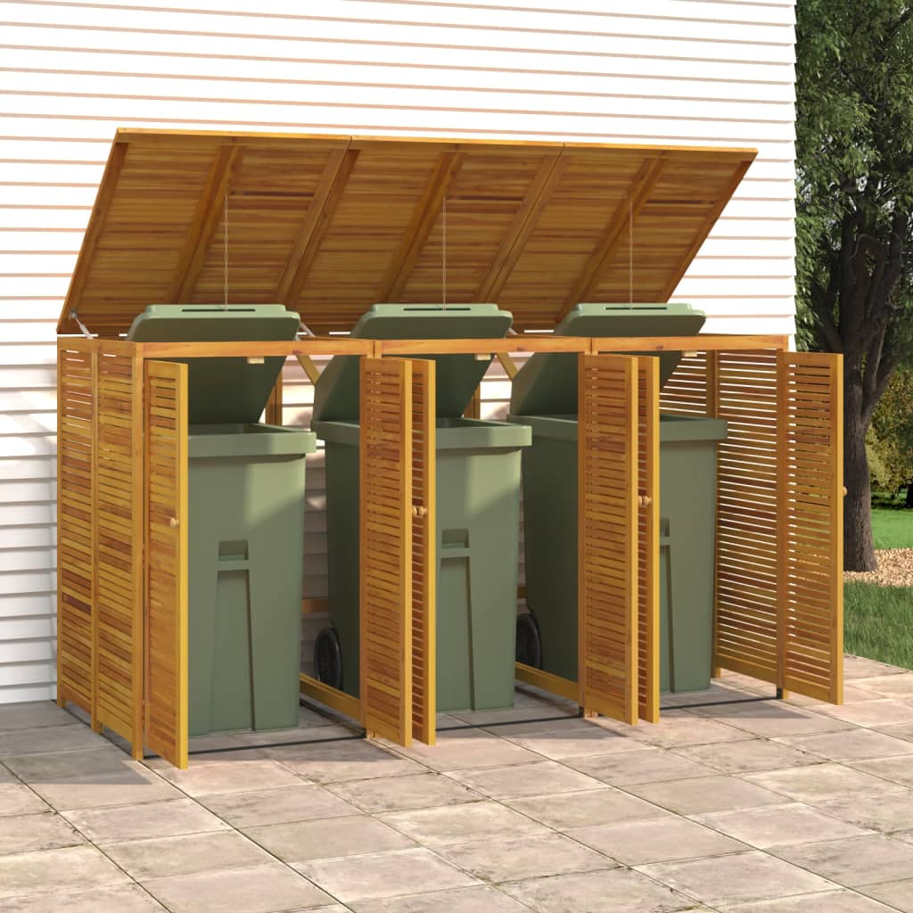 Mülltonnenbox Für 280X89X117 Cm Massivholz Akazie