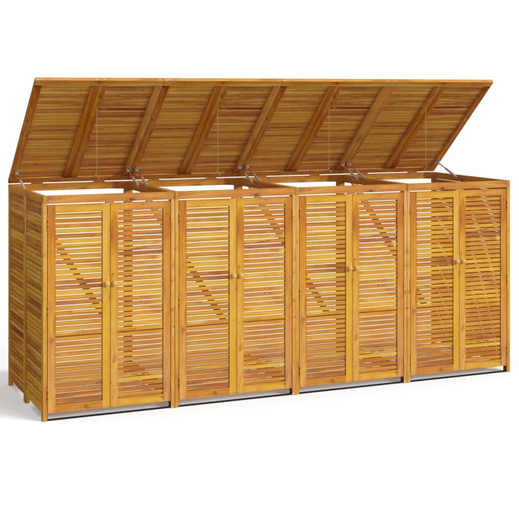 Mülltonnenbox Für 280X89X117 Cm Massivholz Akazie