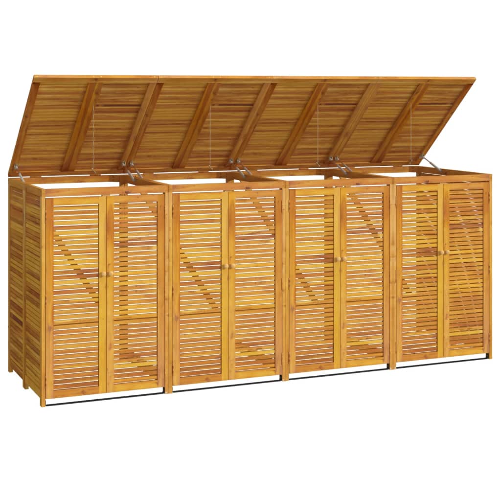 Mülltonnenbox Für 280X89X117 Cm Massivholz Akazie