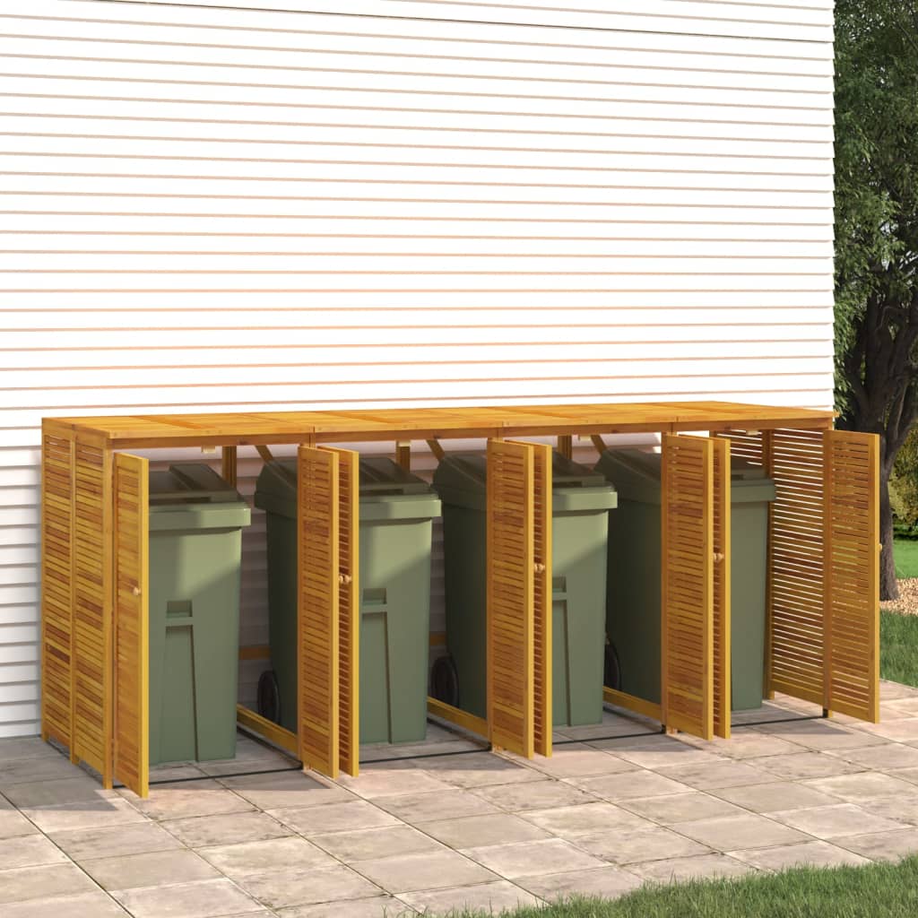 Mülltonnenbox Für 280X89X117 Cm Massivholz Akazie