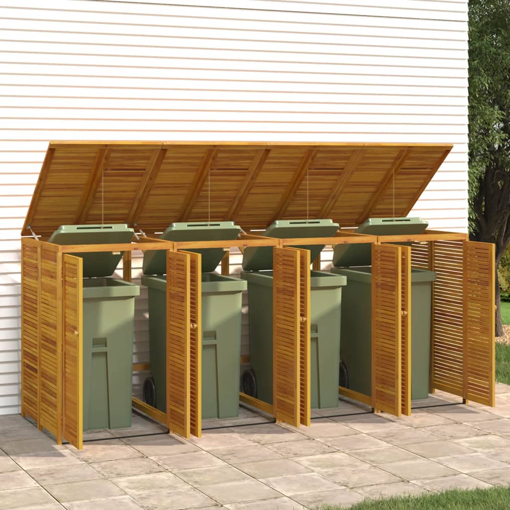 Mülltonnenbox Für 280X89X117 Cm Massivholz Akazie