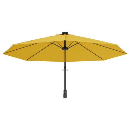 Wand-Sonnenschirm Mit Leds 290 Cm
