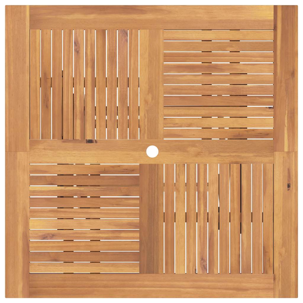 Gartentisch Klappbar 110X110X75 Cm Massivholz Teak
