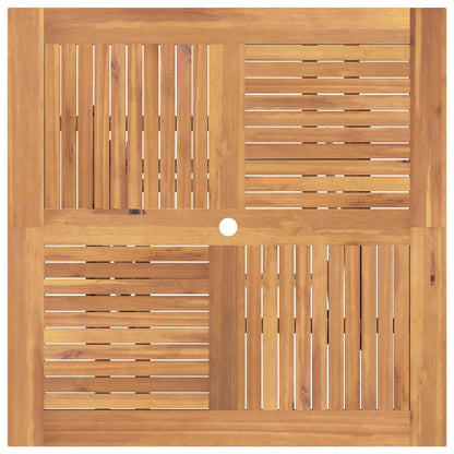 Gartentisch Klappbar 110X110X75 Cm Massivholz Teak