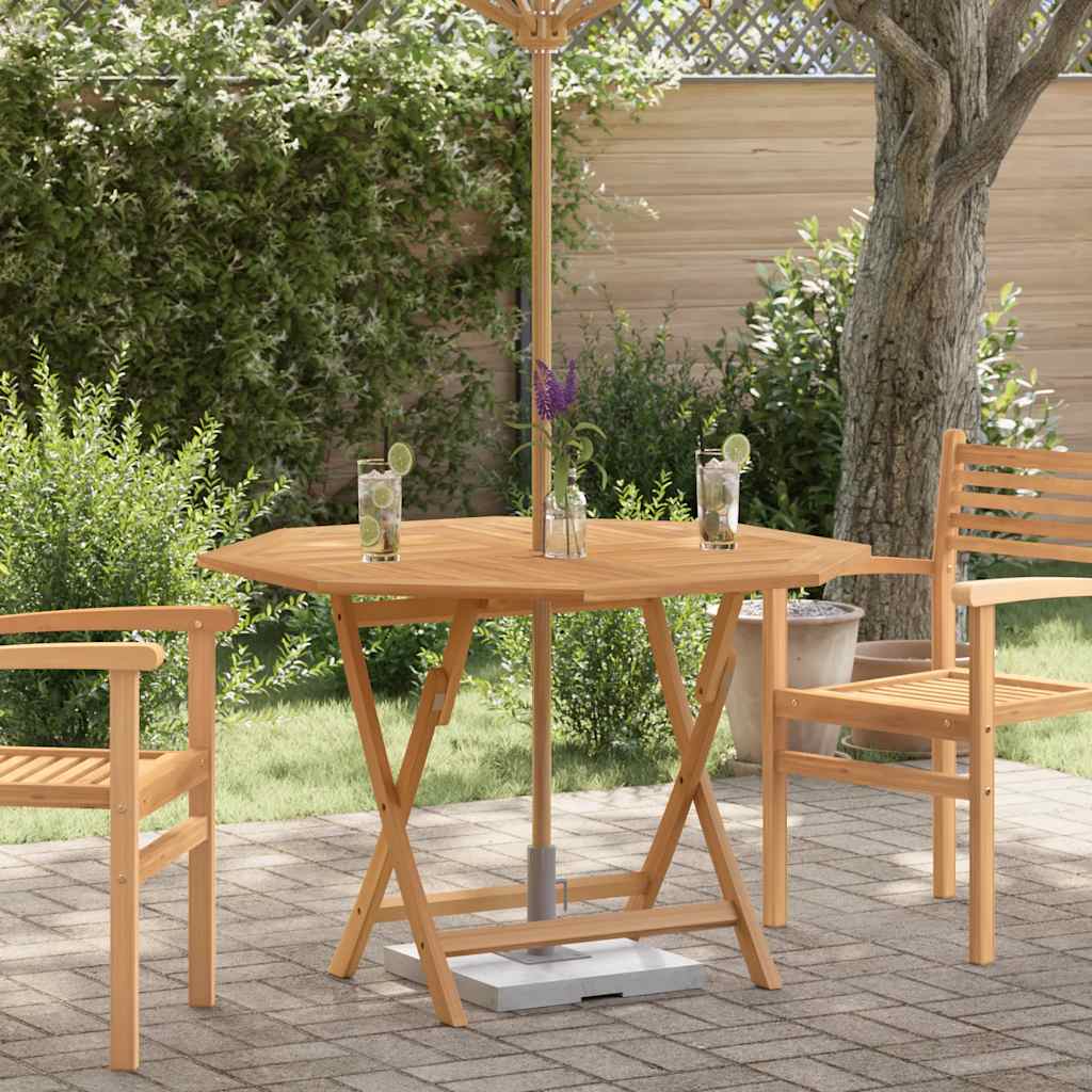 Gartentisch Klappbar 110X110X75 Cm Massivholz Teak