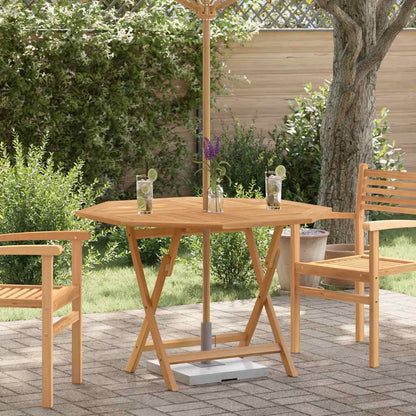 Gartentisch Klappbar 110X110X75 Cm Massivholz Teak