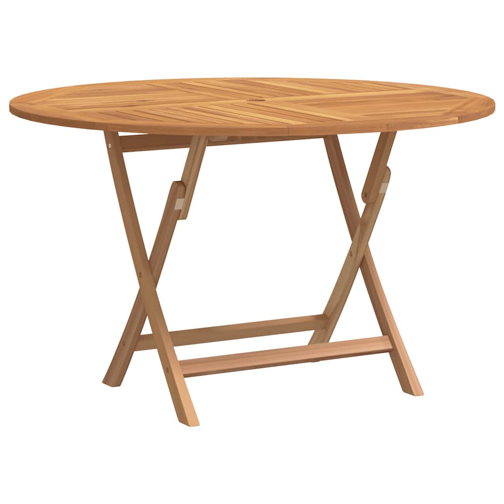 Gartentisch Klappbar Ø 110X75 Cm Massivholz Teak