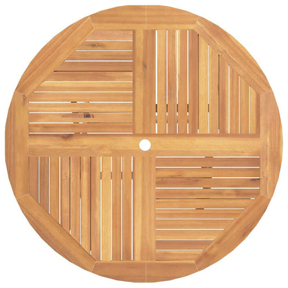 Gartentisch Klappbar Ø 110X75 Cm Massivholz Teak