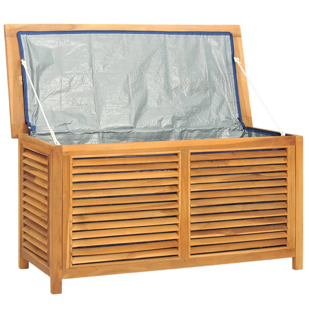 Gartenbox Mit Beutel Massivholz Teak