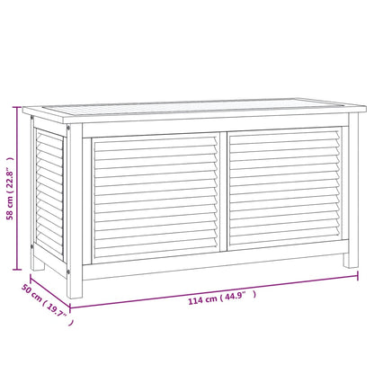 Gartenbox Mit Beutel Massivholz Teak