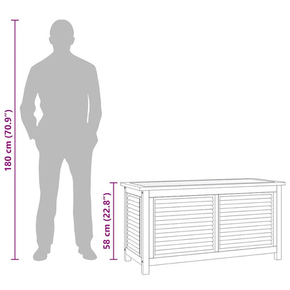 Gartenbox Mit Beutel Massivholz Teak