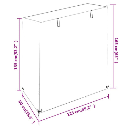 Abdeckung Für Schaukelbank 8 Ösen Polyethylen
