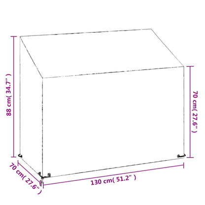 Abdeckung Für Gartenbank 8 Ösen Polyethylen