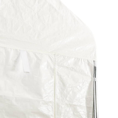 Pavillon Mit Dach Weiß 20,07X4,08X3,22 M Polyethylen