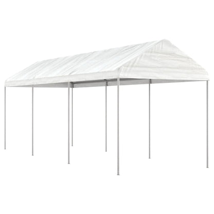 Pavillon Mit Dach Weiß 2,28X2,23X2,69 M Polyethylen