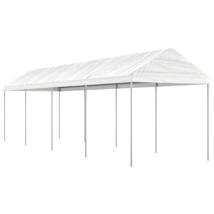 Pavillon Mit Dach Weiß 2,28X2,23X2,69 M Polyethylen