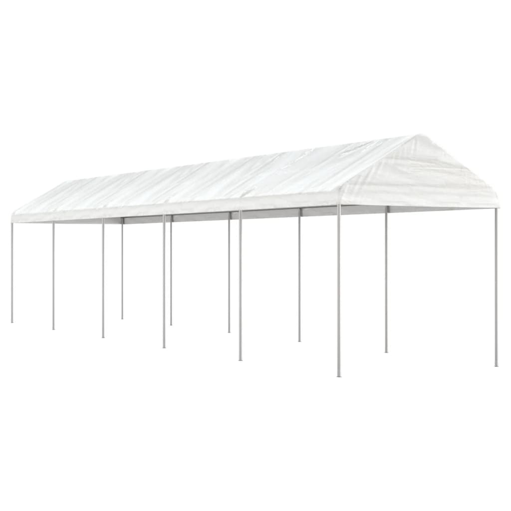 Pavillon Mit Dach Weiß 2,28X2,23X2,69 M Polyethylen