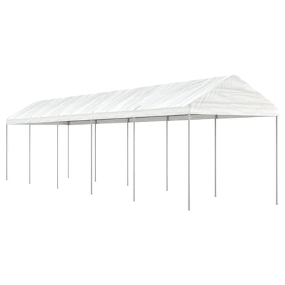 Pavillon Mit Dach Weiß 2,28X2,23X2,69 M Polyethylen
