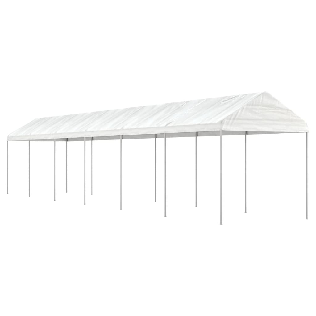 Pavillon Mit Dach Weiß 2,28X2,23X2,69 M Polyethylen