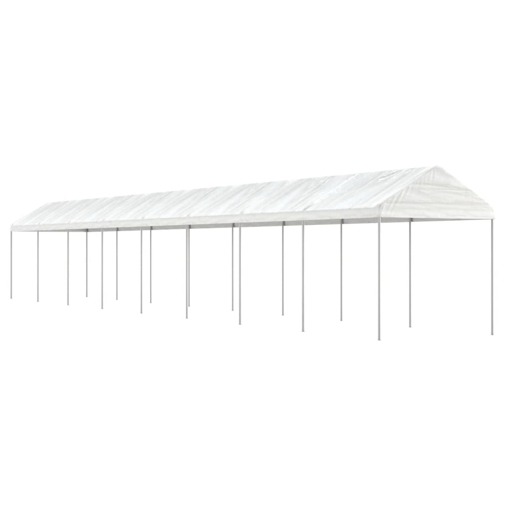 Pavillon Mit Dach Weiß 2,28X2,23X2,69 M Polyethylen