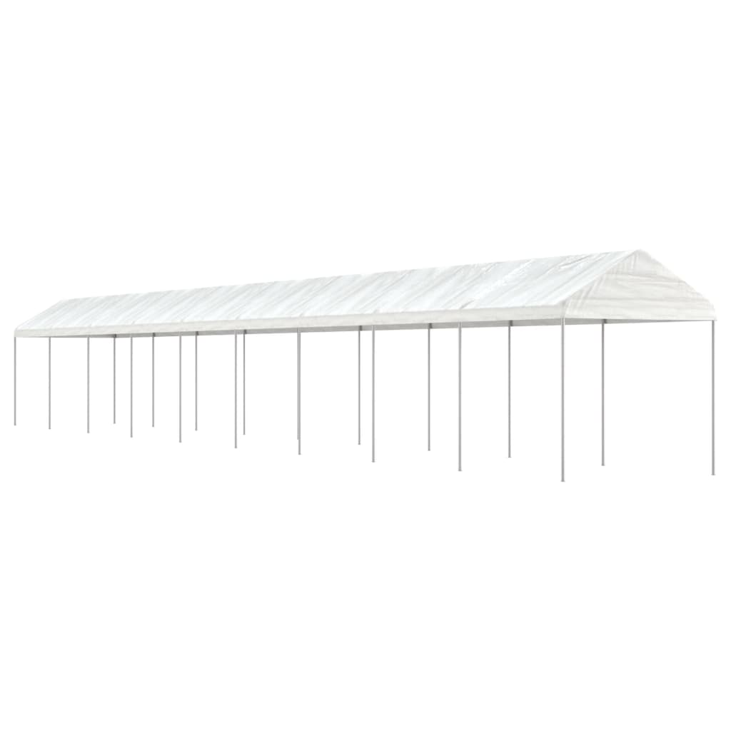 Pavillon Mit Dach Weiß 2,28X2,23X2,69 M Polyethylen