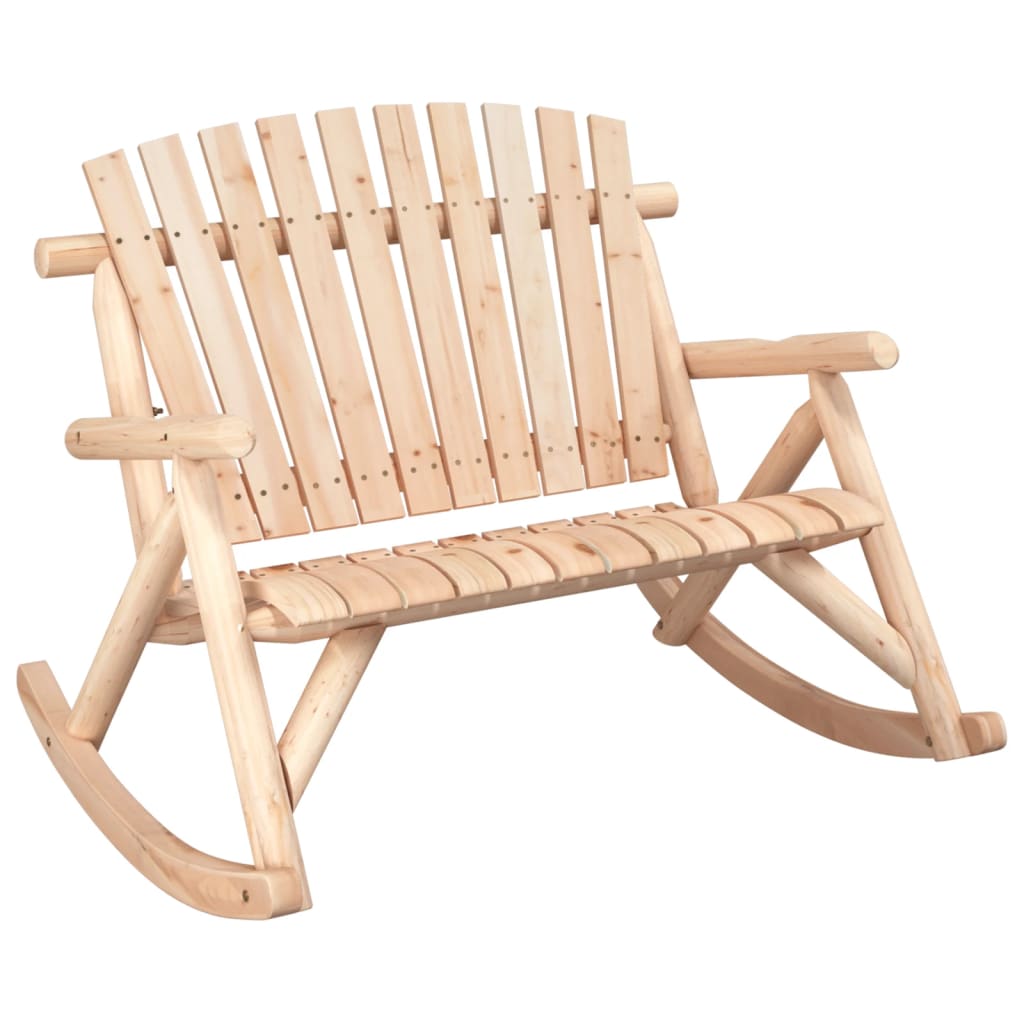 Garten-Schaukelbank 2-Sitzer 123X96X102 Cm Massivholz Fichte