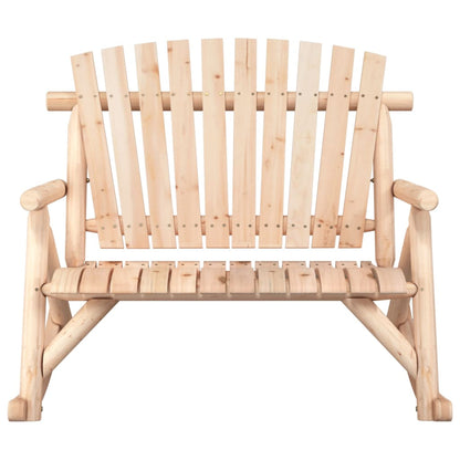 Garten-Schaukelbank 2-Sitzer 123X96X102 Cm Massivholz Fichte
