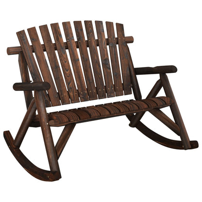 Garten-Schaukelbank 2-Sitzer 123X96X102 Cm Massivholz Fichte