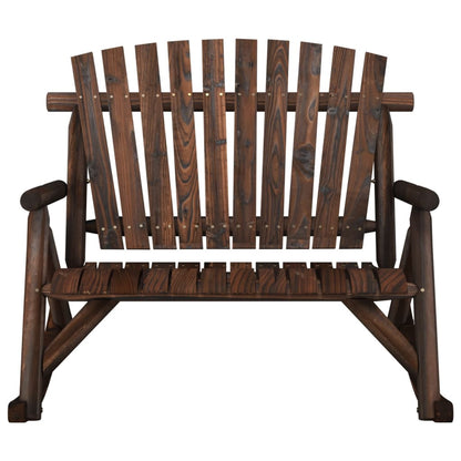 Garten-Schaukelbank 2-Sitzer 123X96X102 Cm Massivholz Fichte