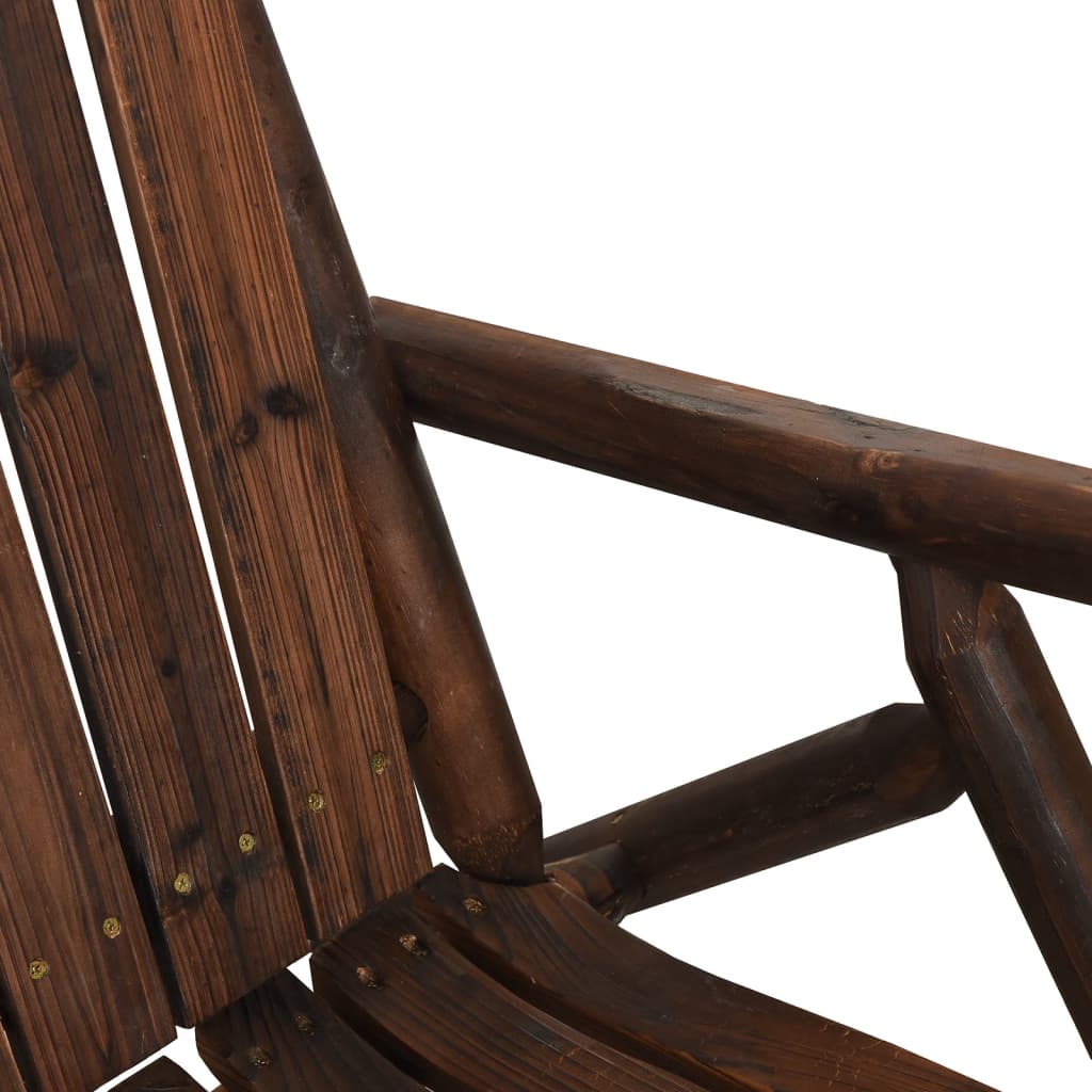 Garten-Schaukelbank 2-Sitzer 123X96X102 Cm Massivholz Fichte