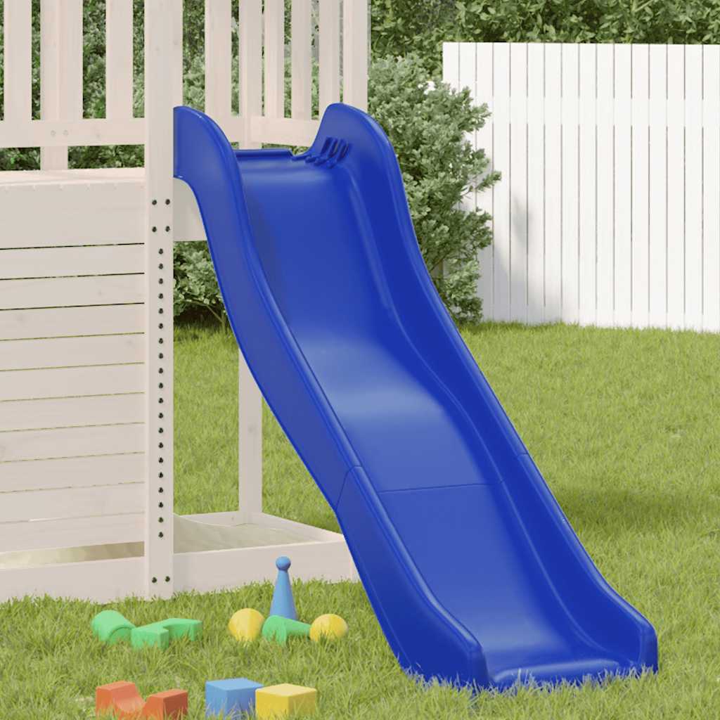 Kinderrutsche Blau 174X38 Cm Polypropylen Grau Sonoma