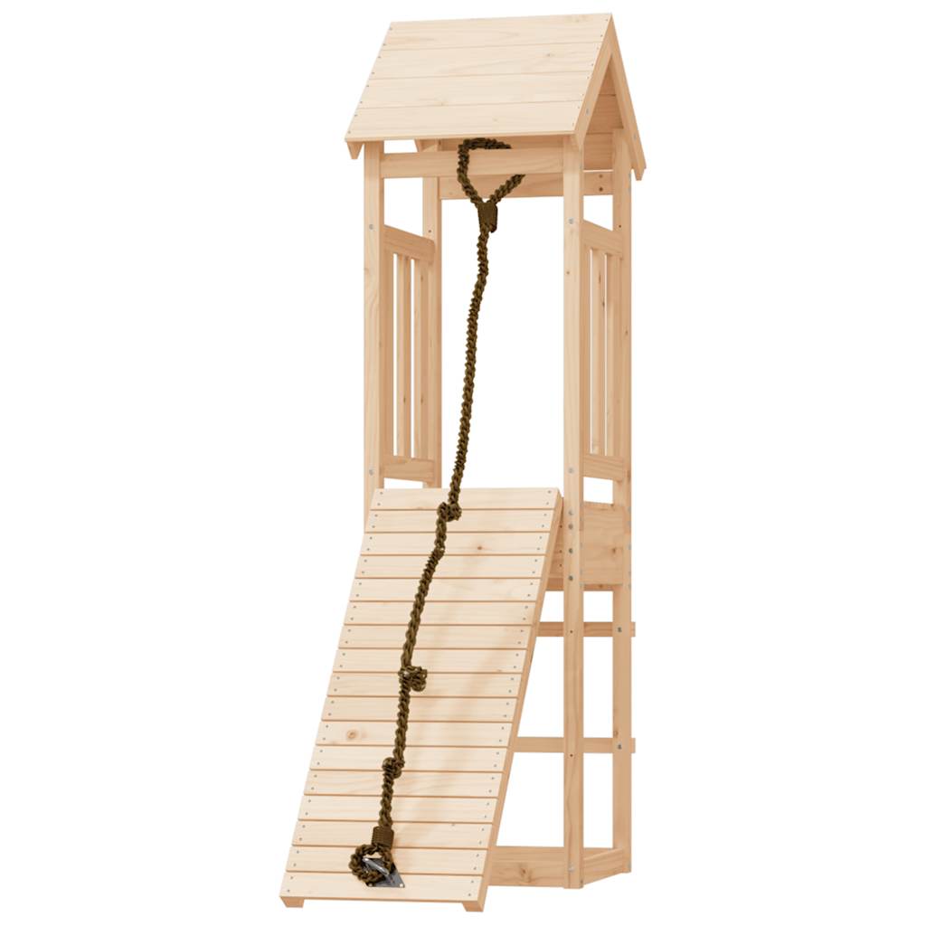 Spielturm Mit Kletterwand Massivholz Kiefer