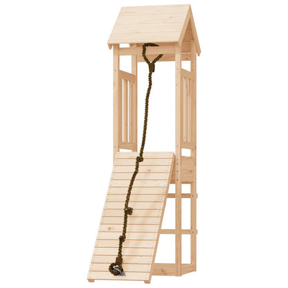 Spielturm Mit Kletterwand Massivholz Kiefer